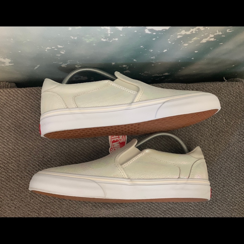 VANS asher deluxe Slip On shoes(iridescent gray) - Picture 6 of 8